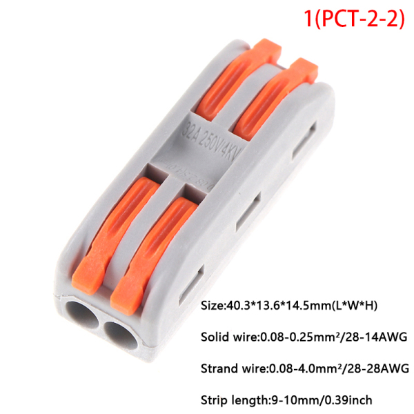 5 đầu nối dây điện PCT-222 SPL-2/3 an toàn tiện dụng Fanghui - INTL