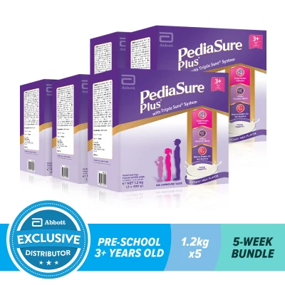 Pediasure Plus Creamy Milk 1.2KG For Kids Above 3 Years Old Bundle of 5