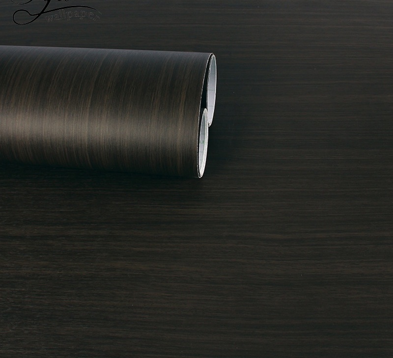 OYA black wood design classic pvc type 10 meters by 45 cm. elegant