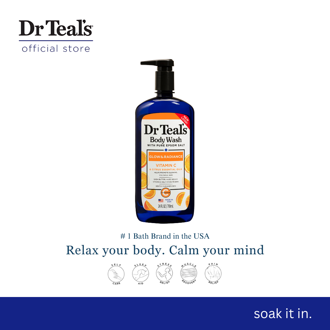 Dr Teal's Glow and Radiance with Vitamin C and Citrus Essential Oils