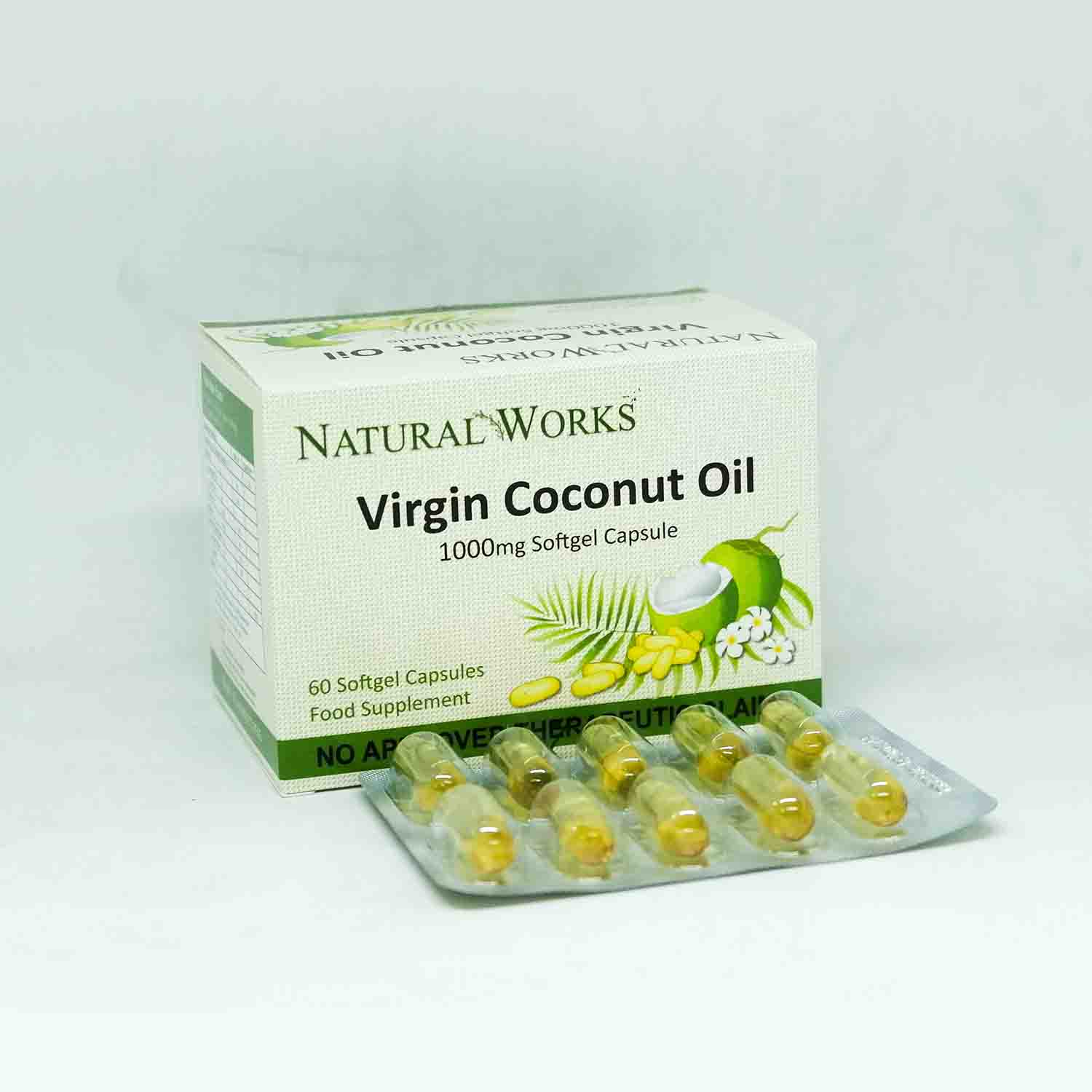Virgin Coconut Oil 1000mg Softgel Capsule 20's Lazada PH