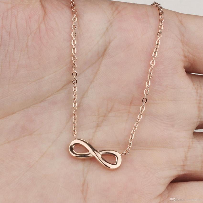 infinity necklace stainless steel