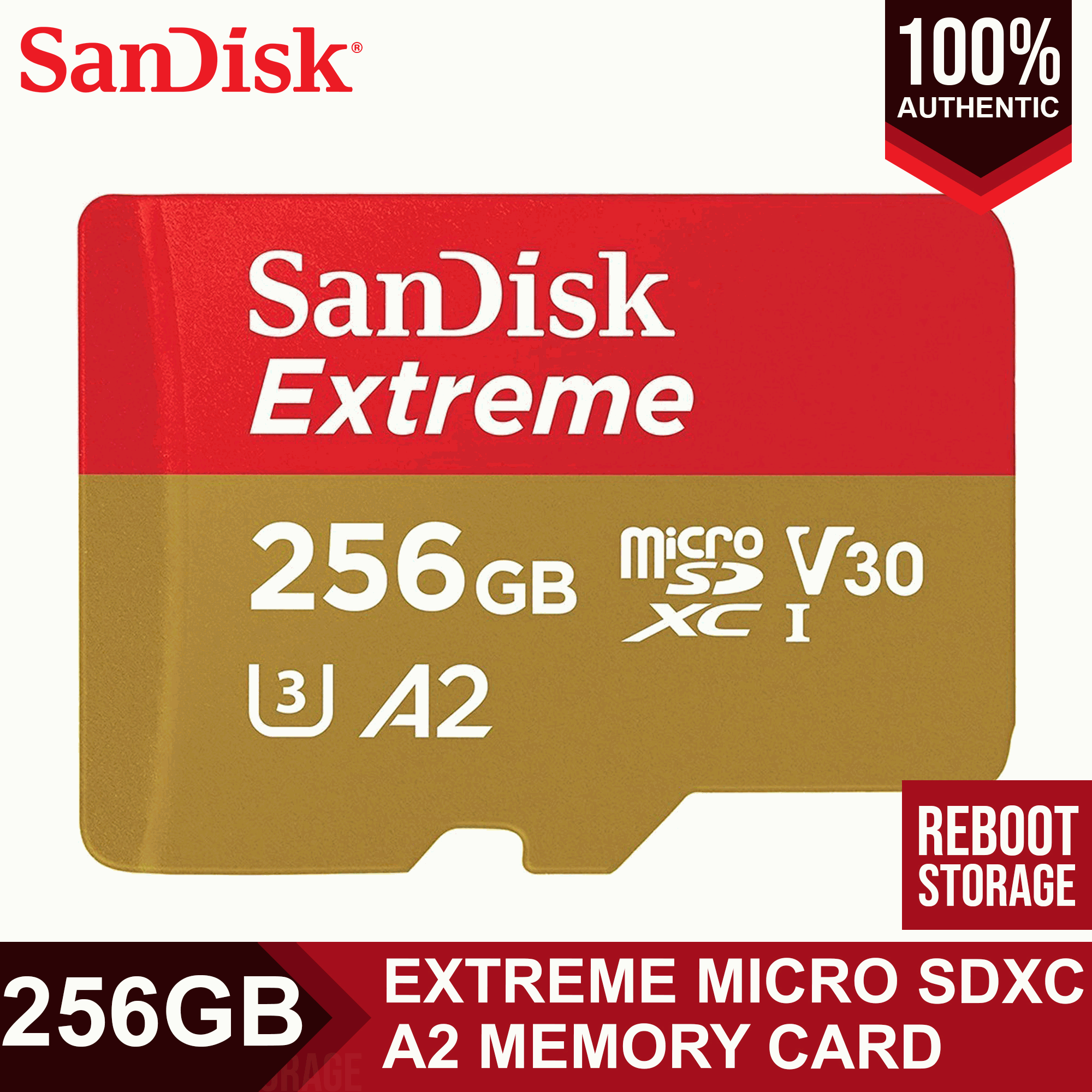 SanDisk 256GB Extreme U3 A2 micro SDXC UHS-I Card | Lazada PH