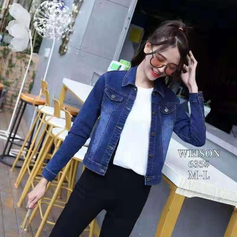 Korean fashion denim jacket for women 