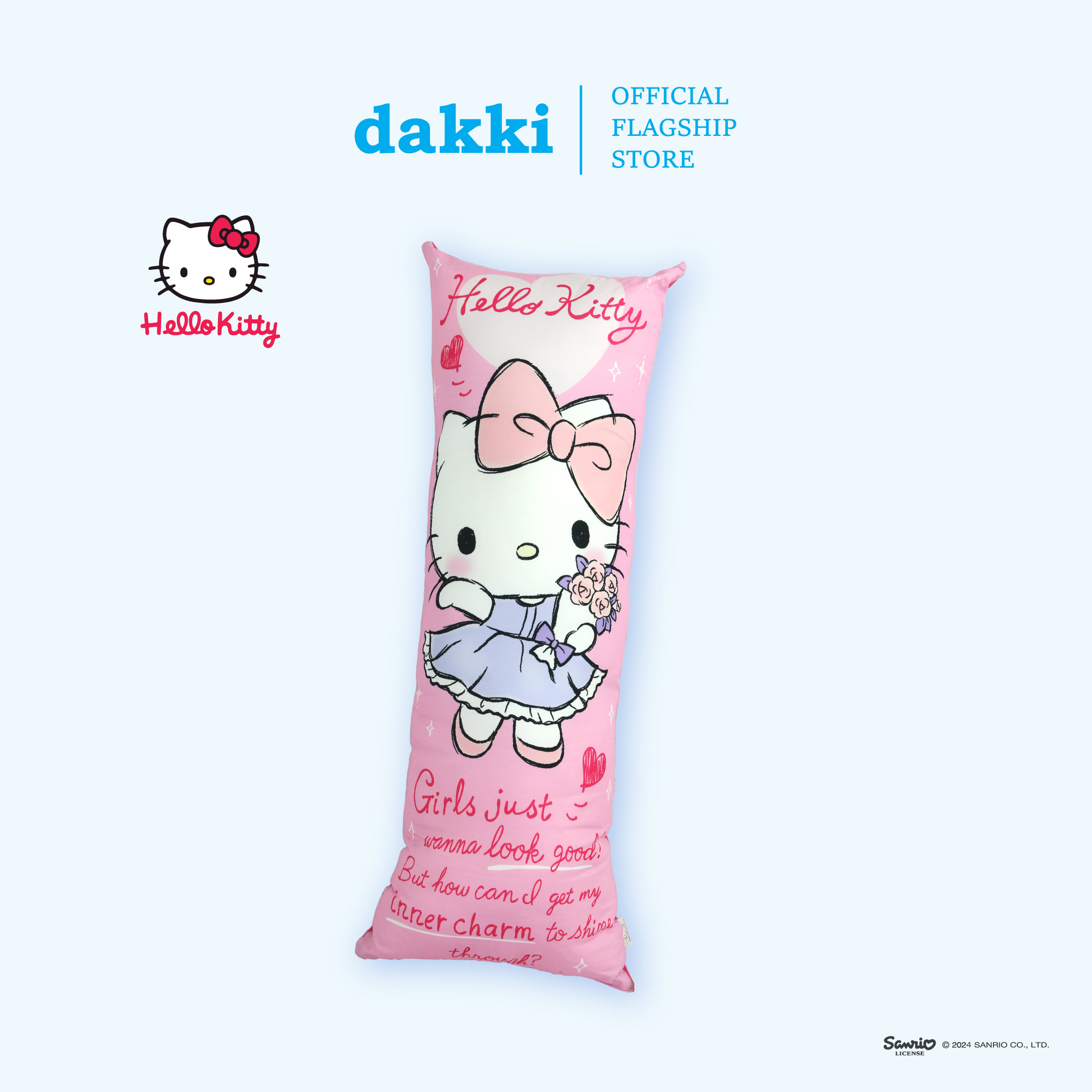 Dakki 16" x 40" Hello Kitty Shine Body Pillow Lazada PH
