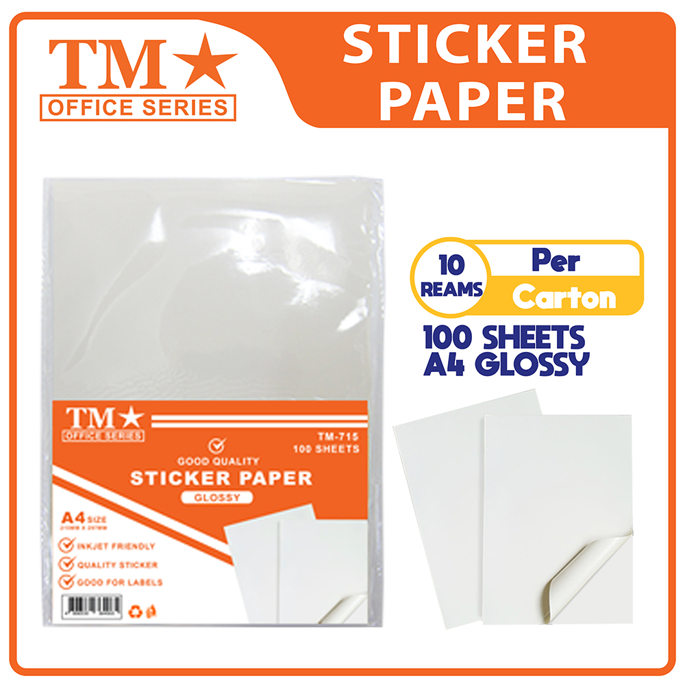 TM Sticker Paper 100's x 10 reams | Lazada PH