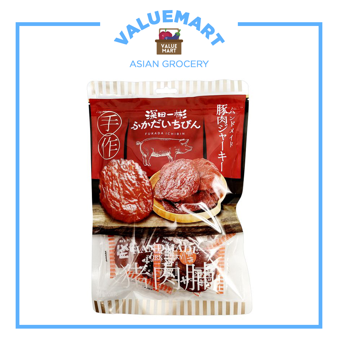Fukada Ichiban JapaneseInspired Cantonese Pork & Cod Jerky Snack Dried