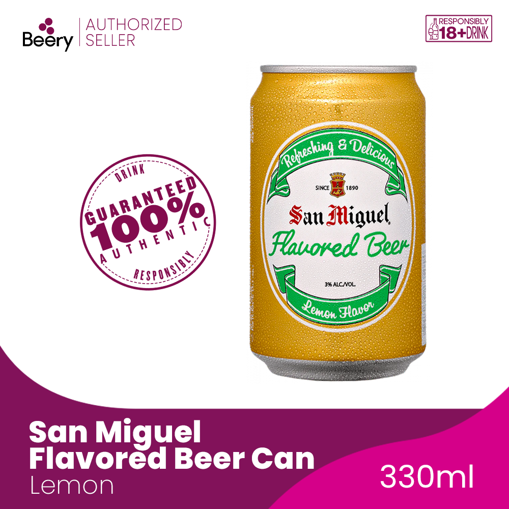 San Miguel Flavored Beer Lemon in can 330 mL SAN MIG LEMON Lazada PH