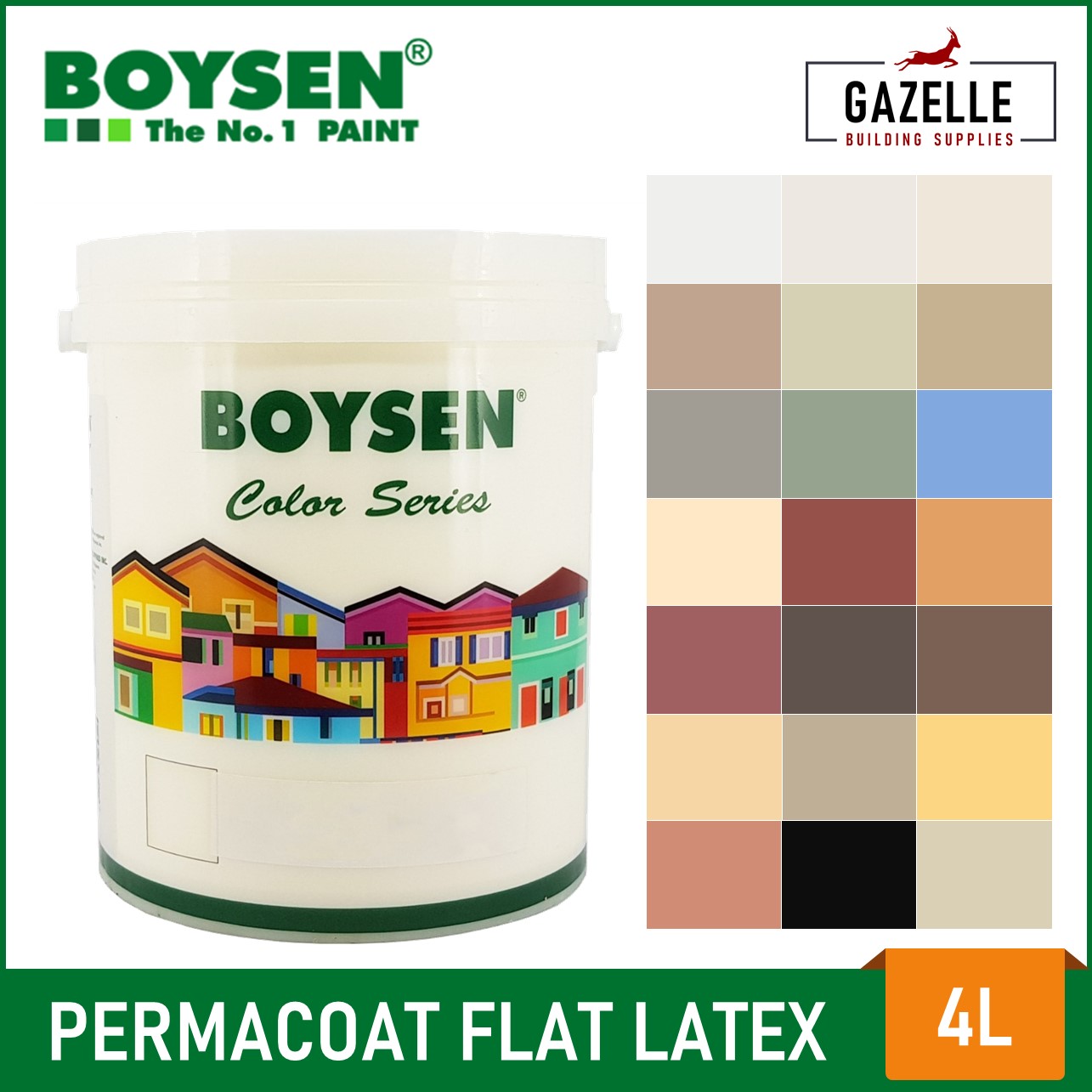 Boysen Permacoat Flat Latex Acrylic Latex Paint - 1l 4l 16l Lazada Ph