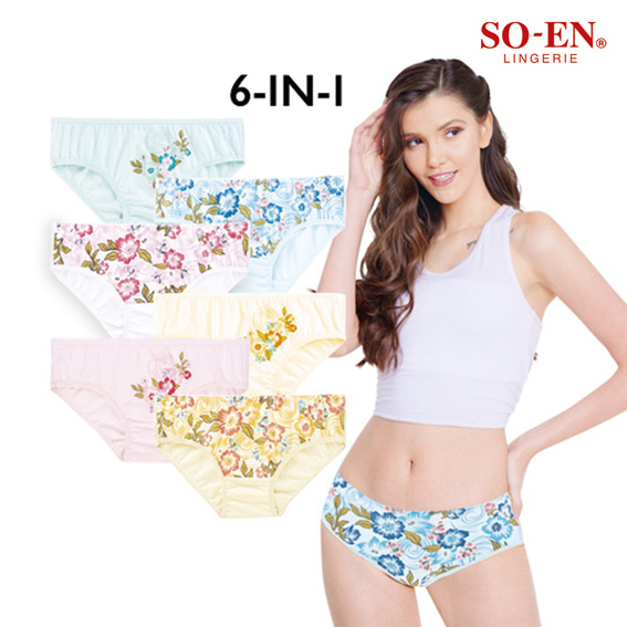 Soen Hanelle 6pcs Ladies Bikini Panty