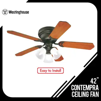 Westinghouse 42 Contempra Trio Ceiling Fan 78377 Will Require E27 Bulbs Most Common Type Of Bulb In The Philippines Comes With Pull Chain Switch