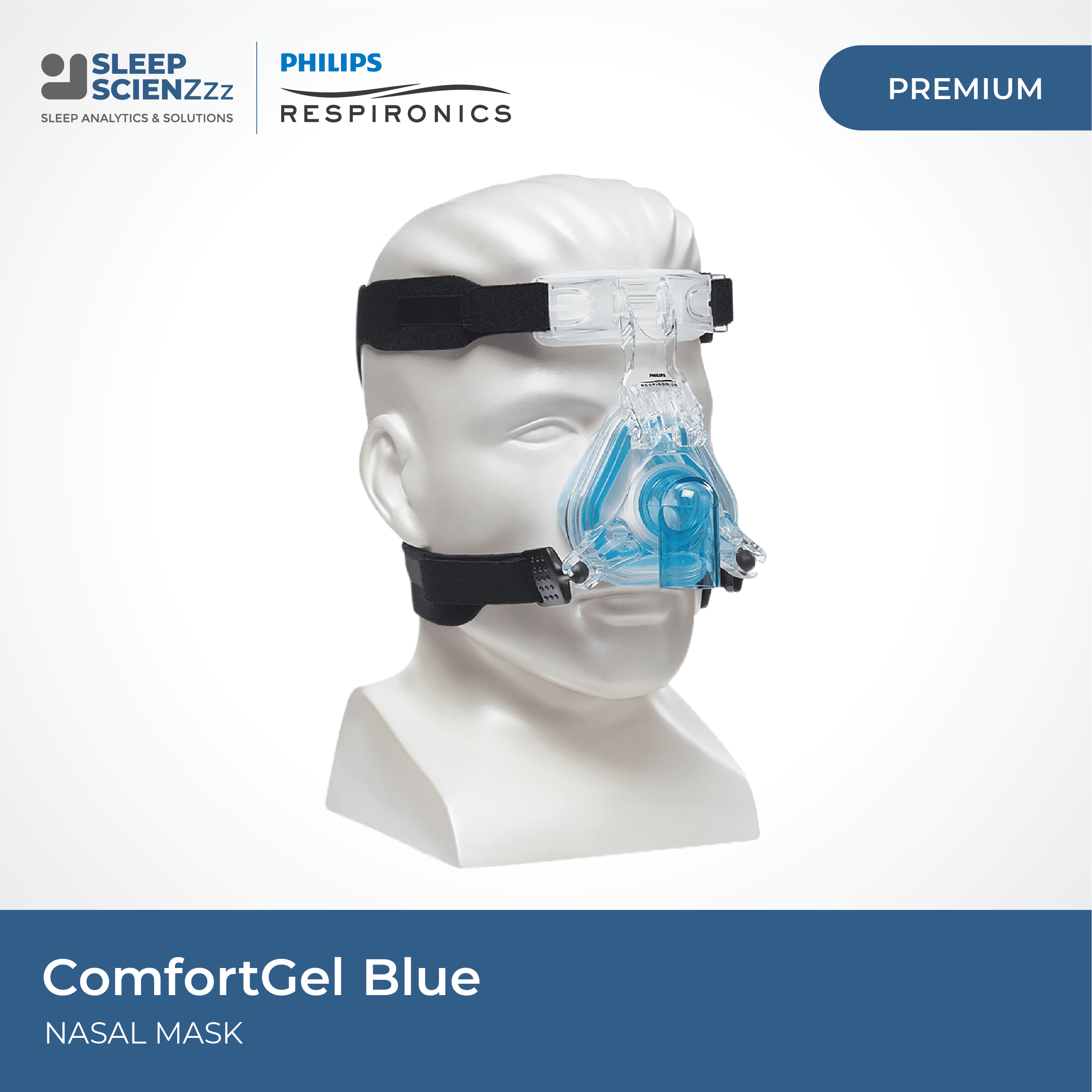 respironics comfort gel blue headgear