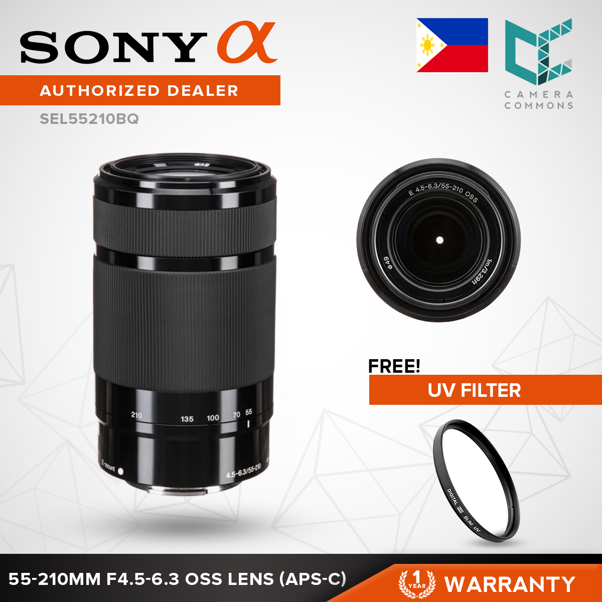 Sony SEL55210/BQ/ E 55–210 mm F4.5-6.3 OSS Lens | Lazada PH