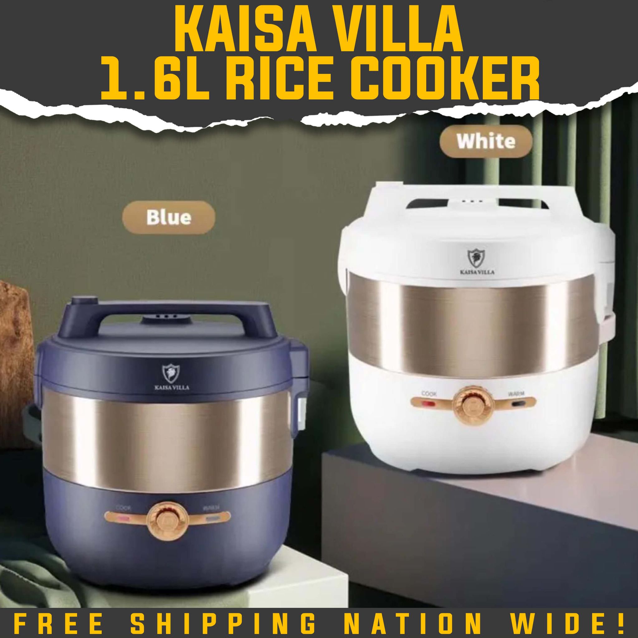 Kaisa Villa rice cooker 1.6L multi cooker mini rice cooker electric