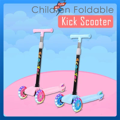 Children Foldable Kick Scooter For Kids Boys and Girls
