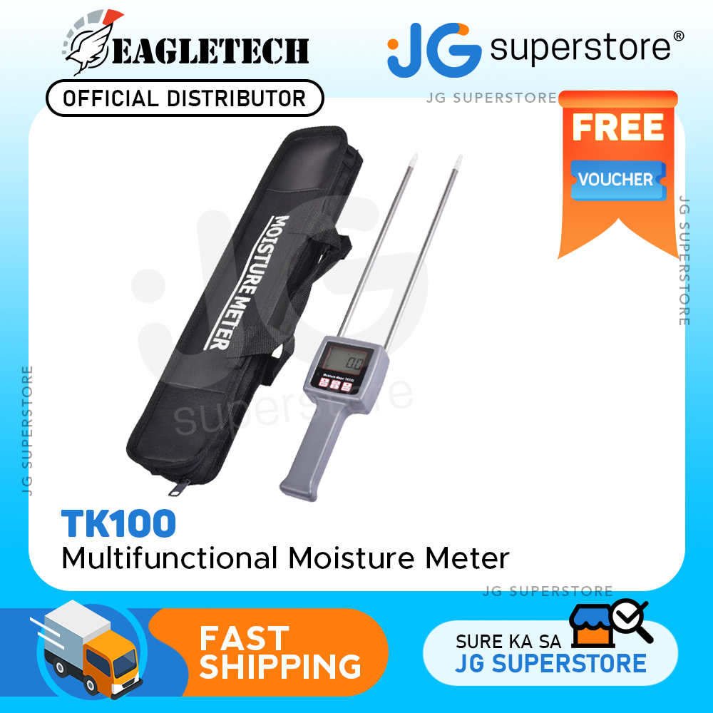 Eagletech TK100 Portable Digital Multifunctional Moisture Meter for Grains,Chemical , Plastic
