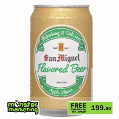 Monstermarketing San Miguel Flavored Beer Apple 330 mL Can