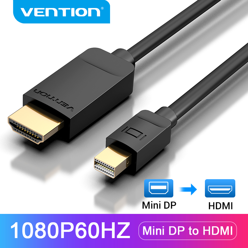 Vention Thunderbolt DP to HDMI Cable Mini Displayport to HDMI Cable Computer TV Adapter for PC HDTV Projector 1080P | Lazada PH