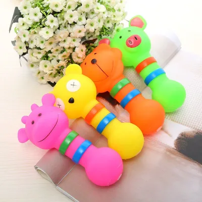Boutique hot sale [Fat Fat Cute Dog]Canine Puppy Soding Teether Toy