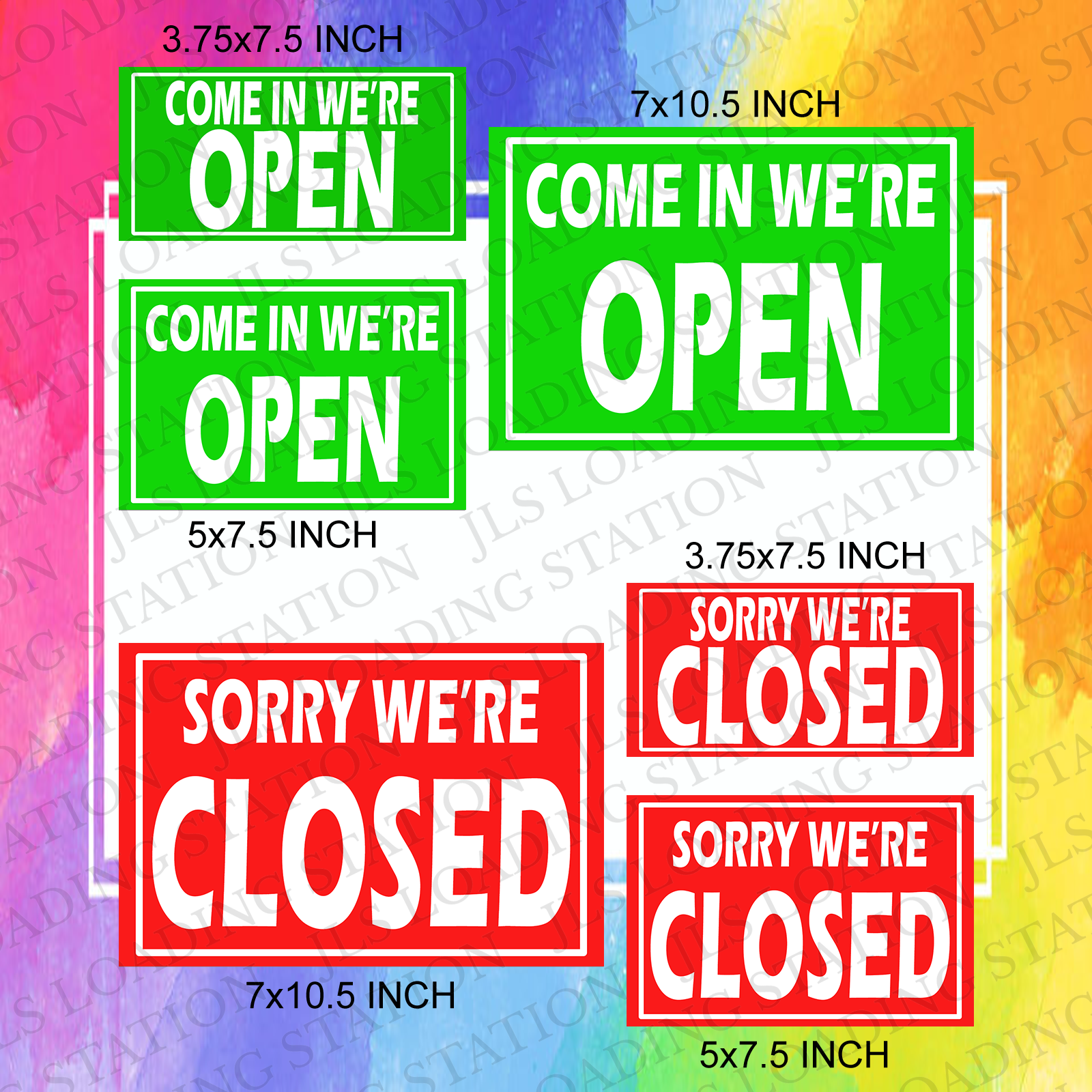 OPEN CLOSED (LAMINATED/PVC) SIGNAGE | Lazada PH