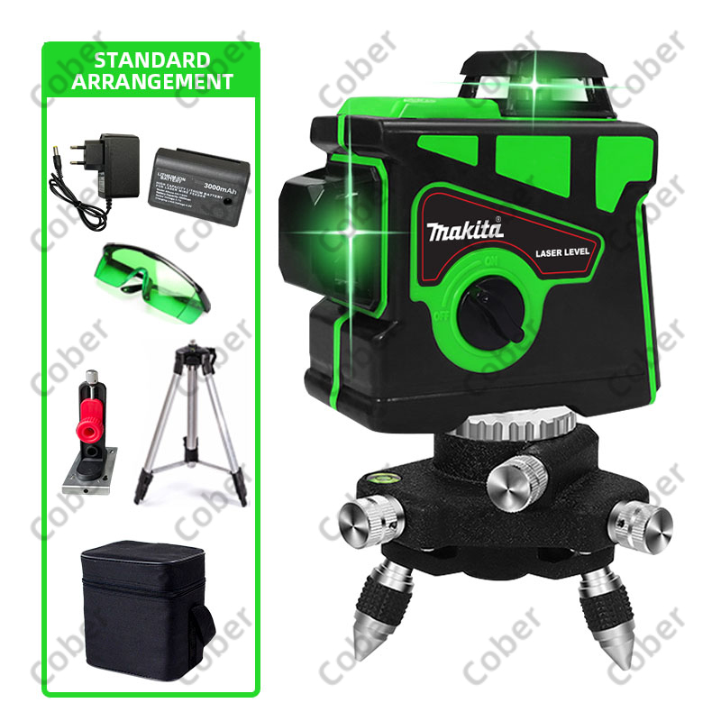 【READY STOCK】laser level, laser levelling tools with stand, 12 Lines