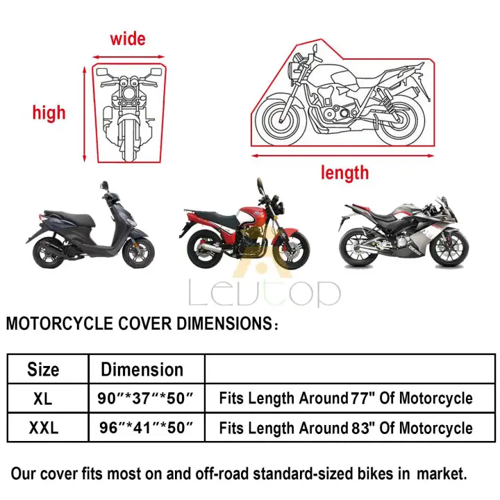 xl motorbike cover