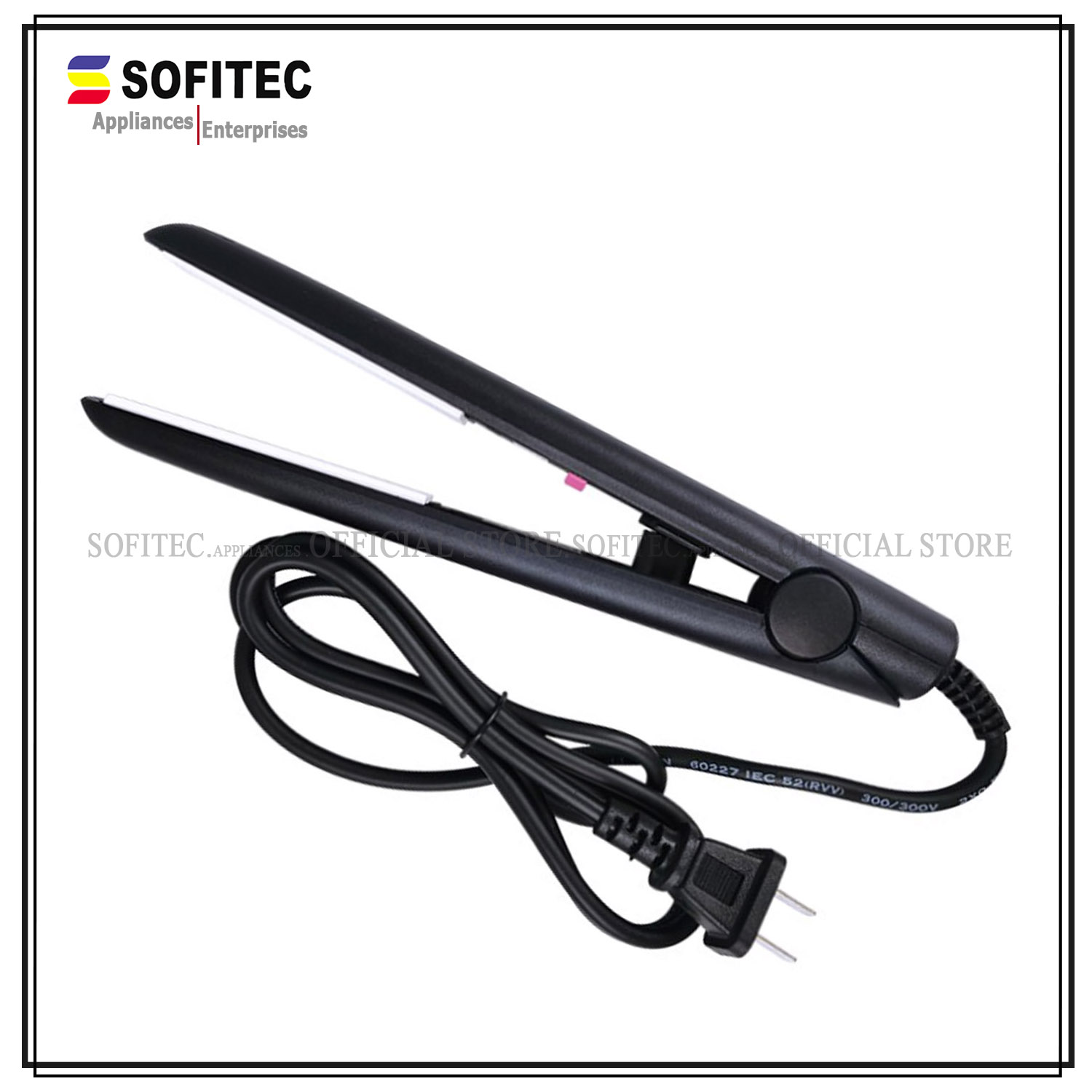 Sofitec Ceramic Hair Straightener Curling Iron Black Flat Iron Hair Curler  Plantsa SHS-050B | Lazada PH