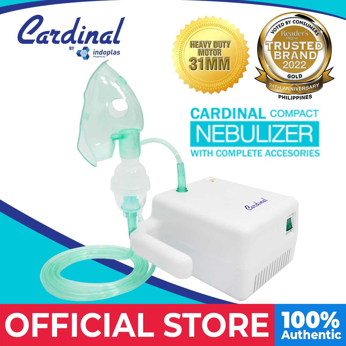 Indoplas Cardinal Compact Nebulizer (w/ complete accessories) | Lazada PH