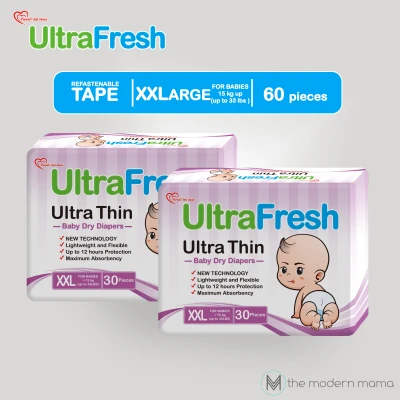 UltraFresh Ultra Thin Tape Diaper XXL 60s