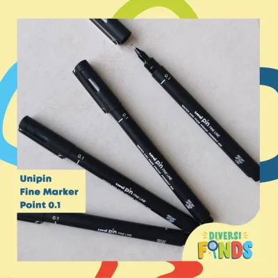 hot AUTHENTIC! Unipin Uni pin Fine Line Drawing Pen BLACK- Water and Fade Proof - Pigment Ink