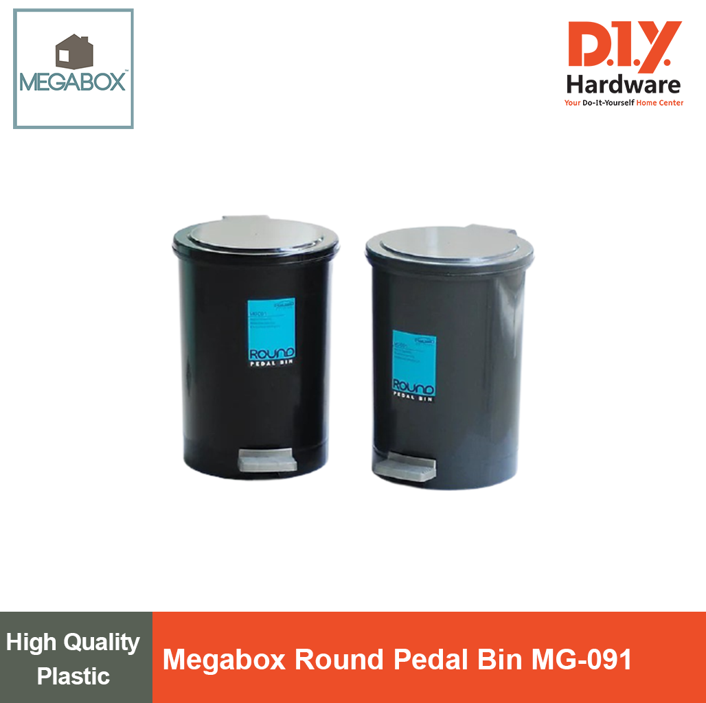 Megabox Round Pedal Bin MG091 Lazada PH