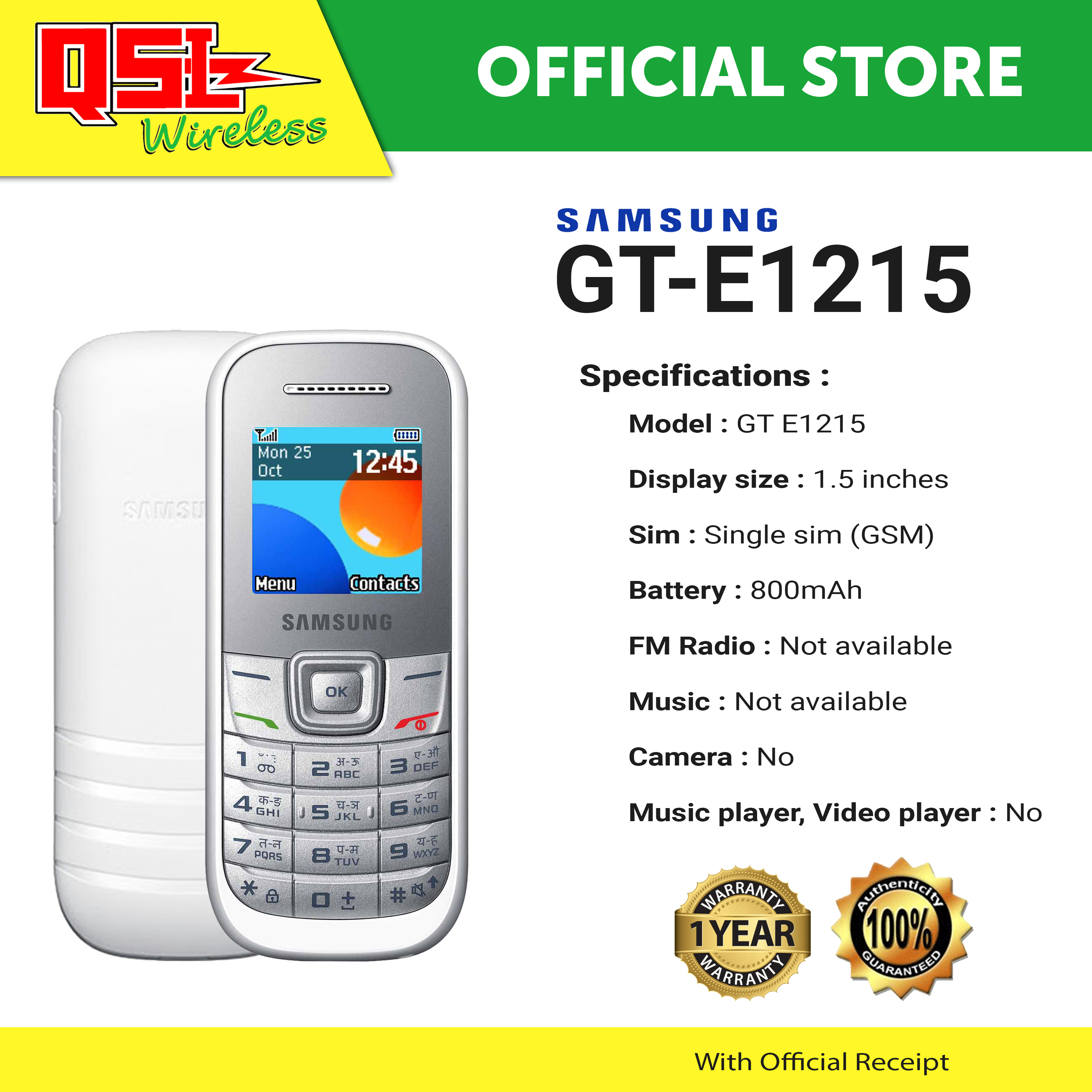 samsung gt e1215