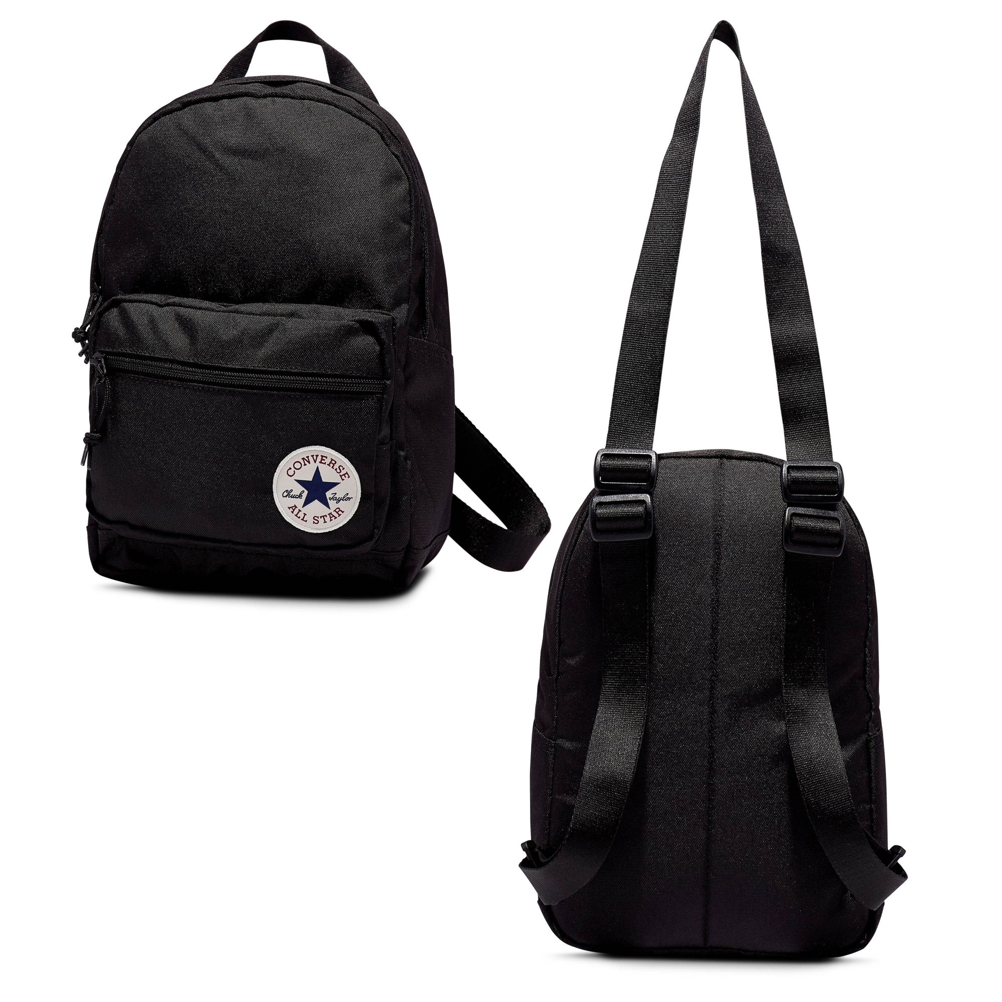 converse black backpack