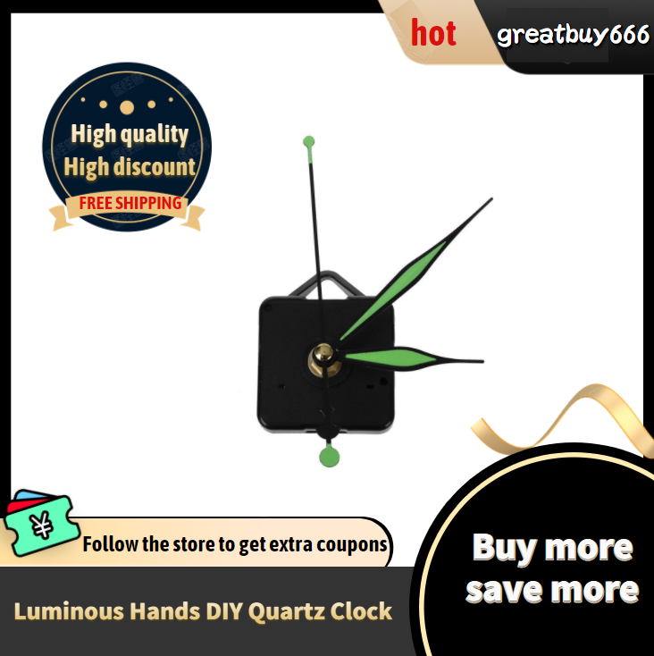 2pcs Luminous Hands DIY Quartz Clock Spindle Movement Mechanism Repair Tool AD 