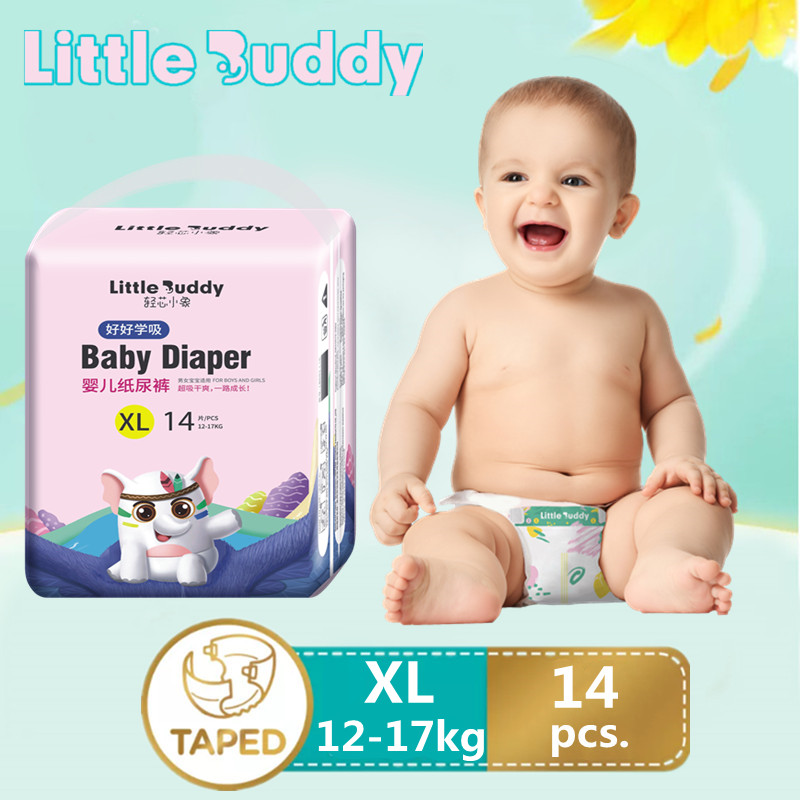 [DIAPER SALE] Little Buddy Baby Diapers S-XXL Flimsy Dry Soft Taped ...