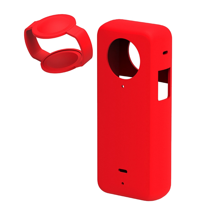 Silicone Case for Insta 360 X3 Panoramic Action Camera Dustproof Silicone Protective Case Anti-Drop Case