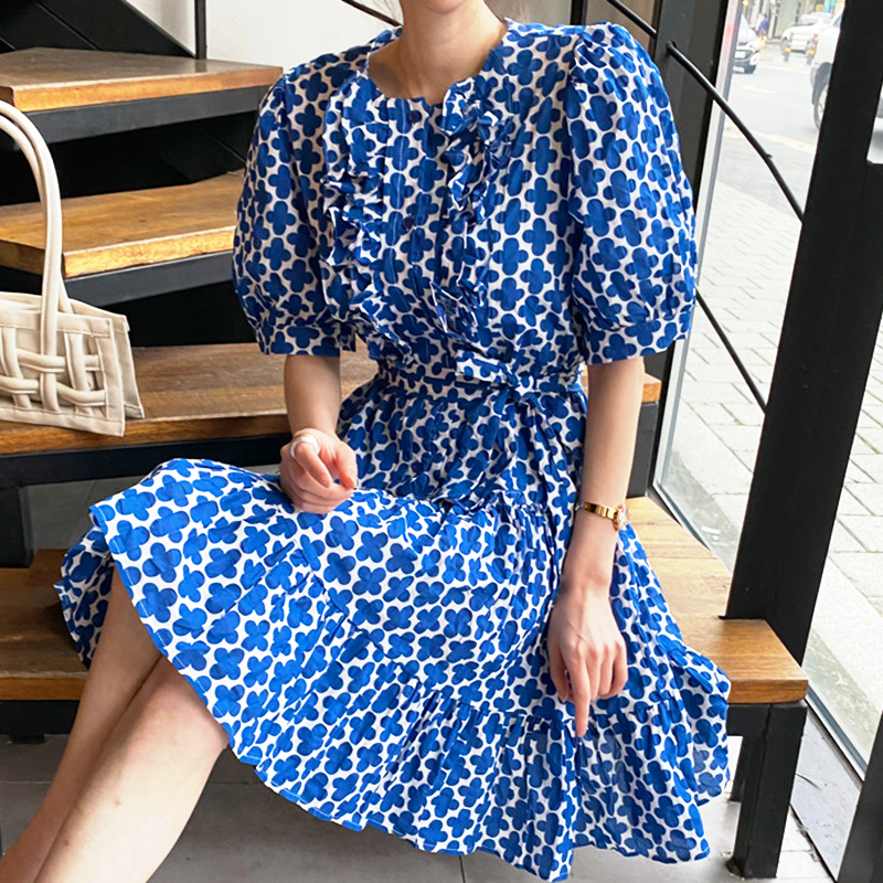 Korean Chic Floral Dress Lazada PH