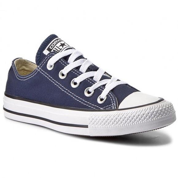 dark blue low converse