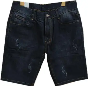 men's black hole jeans