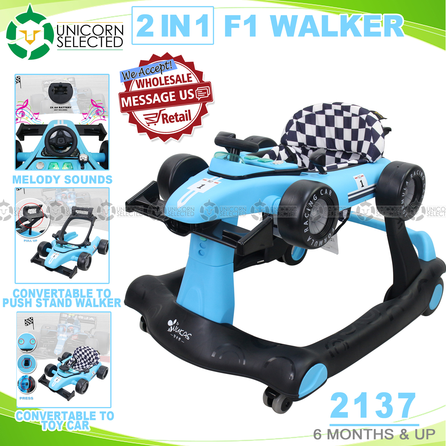 unicorn 3 in 1 walker