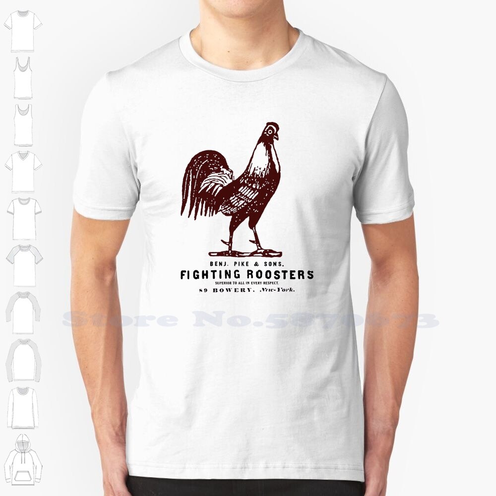 Vintage Fighting Roosters Custom Funny Hot Sale Tshirt Vintage Mexico New  York Beer Cock Fight Rooster Fun Cowboy Cowgirl Moto | Lazada PH