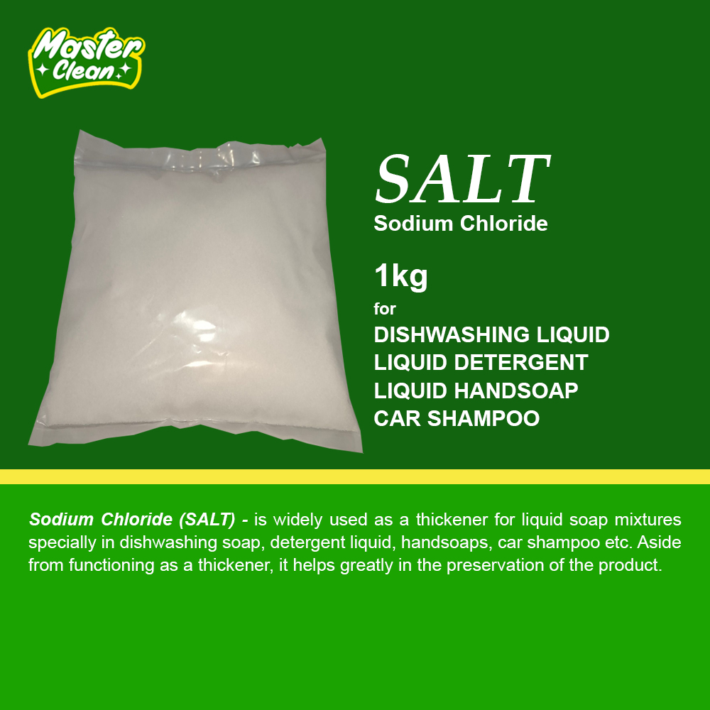 Sodium Chloride (SALT) Thickener for Dishwashing Liquid, Detergent 1