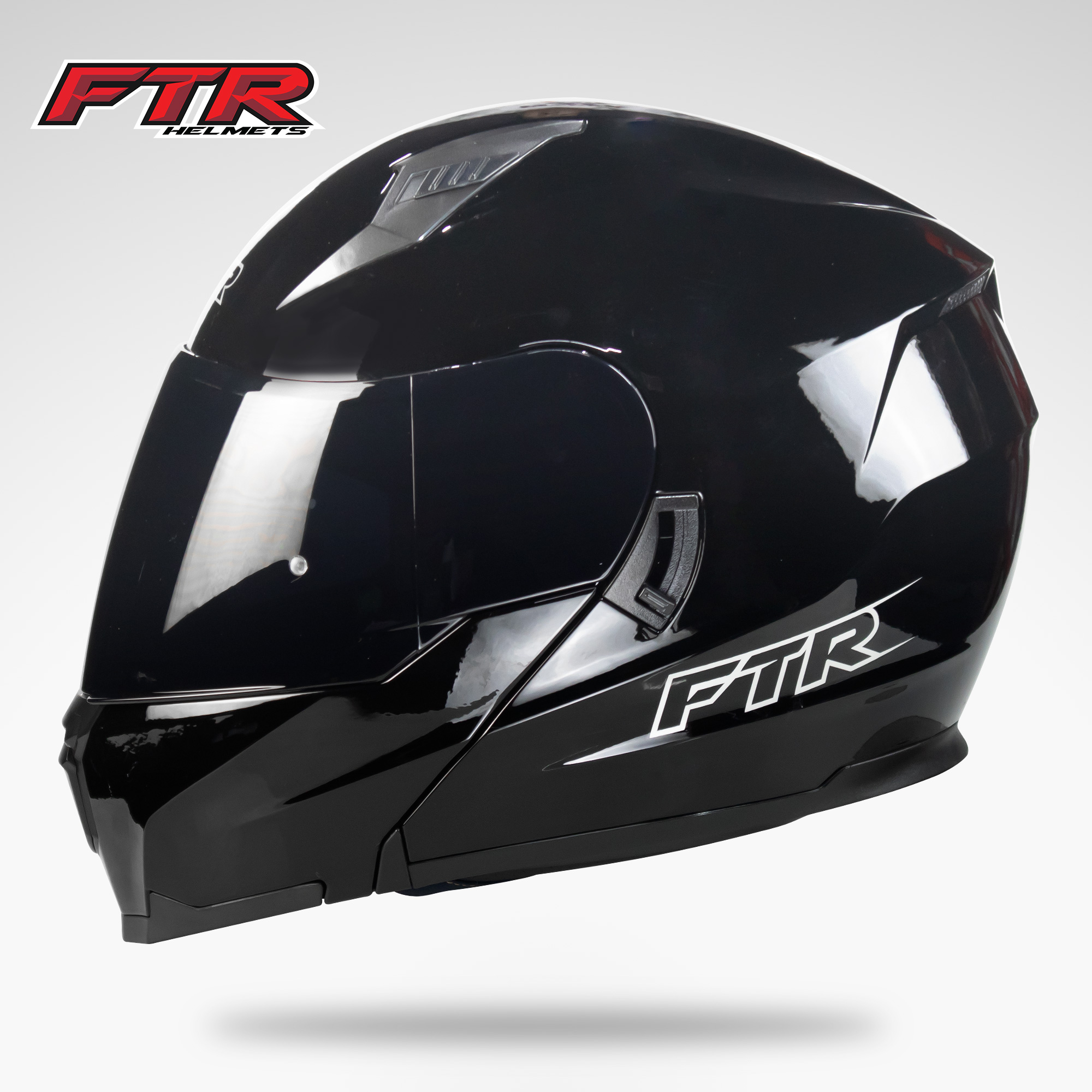 FTR Helmets Scope Glossy Black Modular Dual Visor Helmet Lazada PH