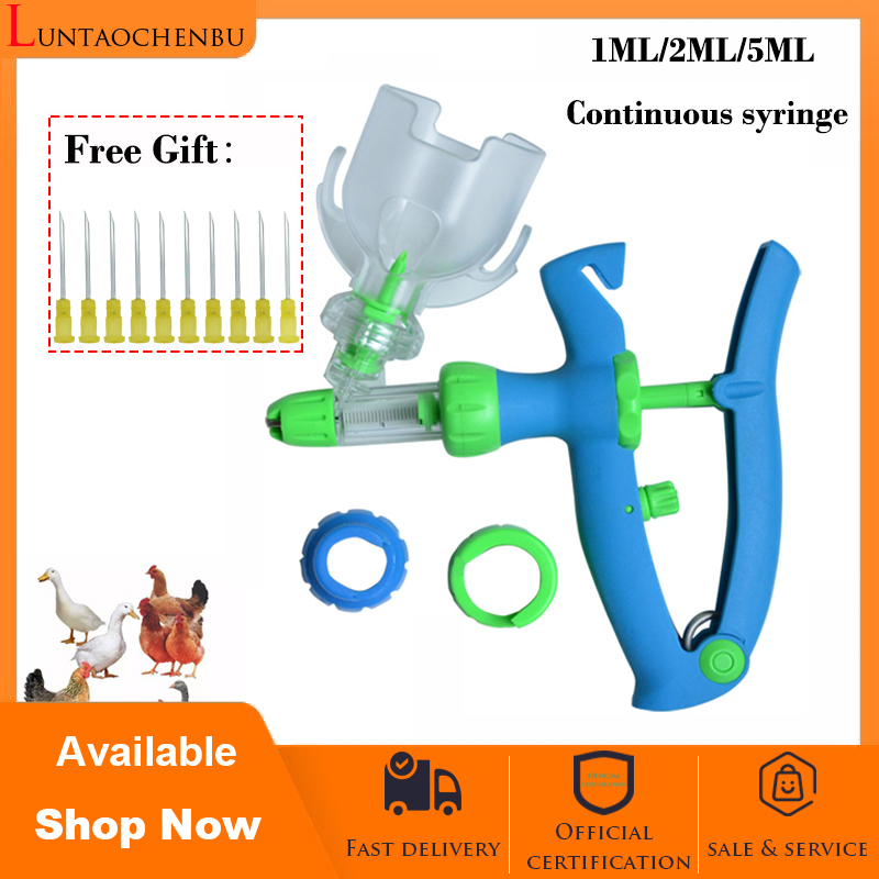 1ML/2ML/5ML For gamefowl Veterinary continuous injector Vaccine