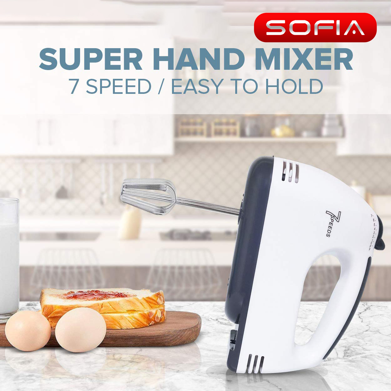Super Hand Mixer 7 speed Mini mixer bake Lazada PH