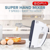 Sofia Super Hand Mixer 7 speed Mini mixer bake
