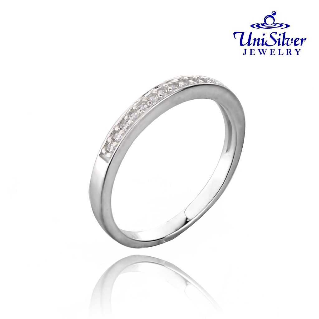 【quick Delivery From Manila】unisilver 925 Thin Band Ladies Ring Rs291