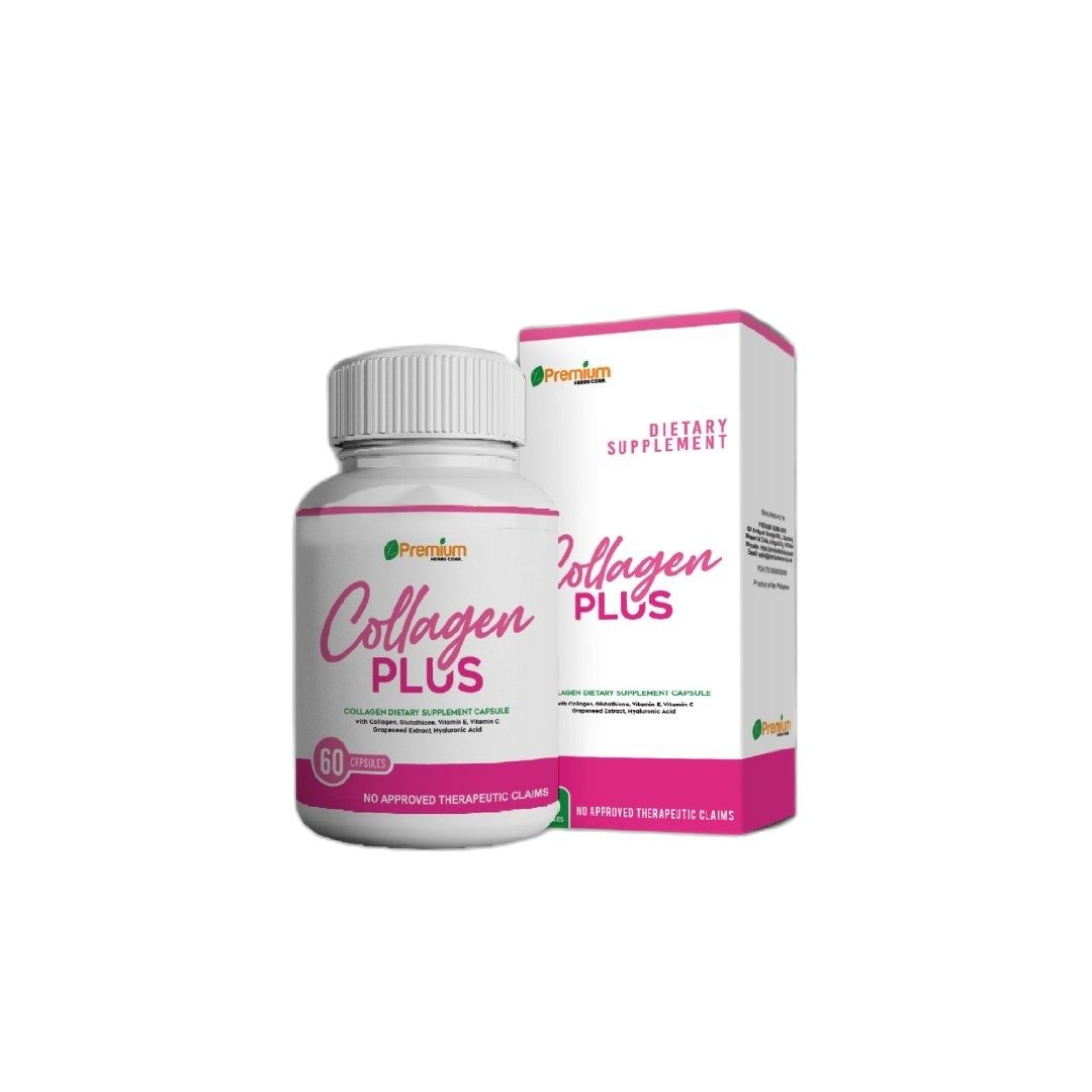Collagen Plus Dietary Supplement With Glutathione, Vitamin