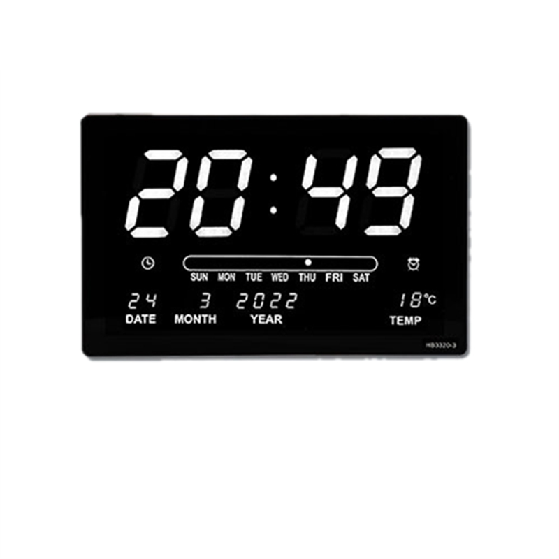LED Perpetual Calendar Electronic Clock Digital Wall Clock Alarm
