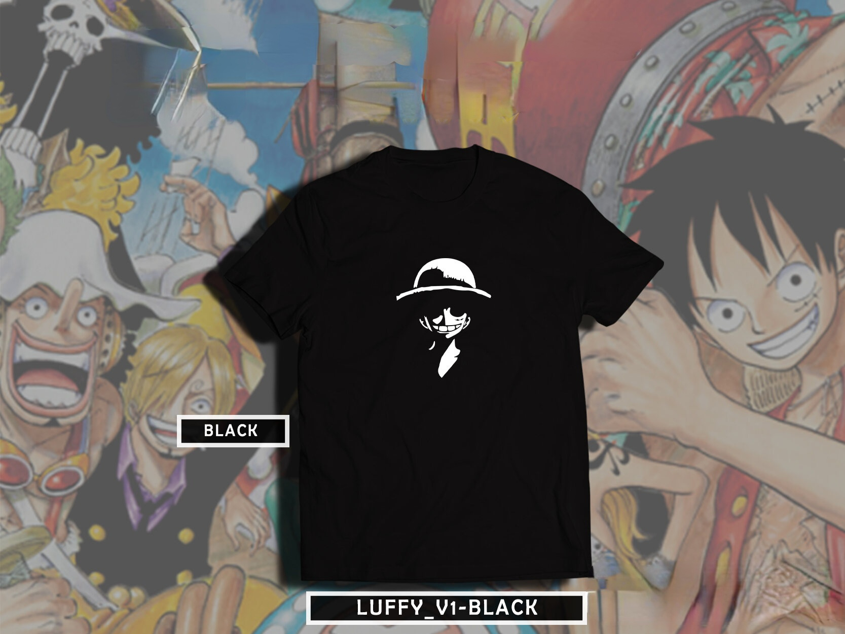 Luffy T-shirt One Piece - Personalizei
